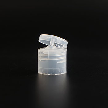 20/410 20/415 Clear colour plastic flip top bottle cap for cosmetic packaging