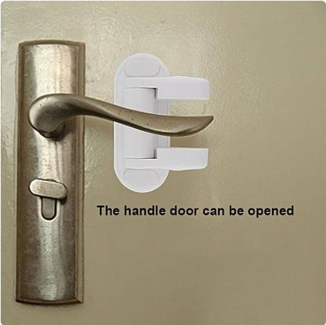 2PCS Plastic Window Door Lock Sash Security Swing Lock Latch Home Housing Safely Opening And Closing Handle Lock