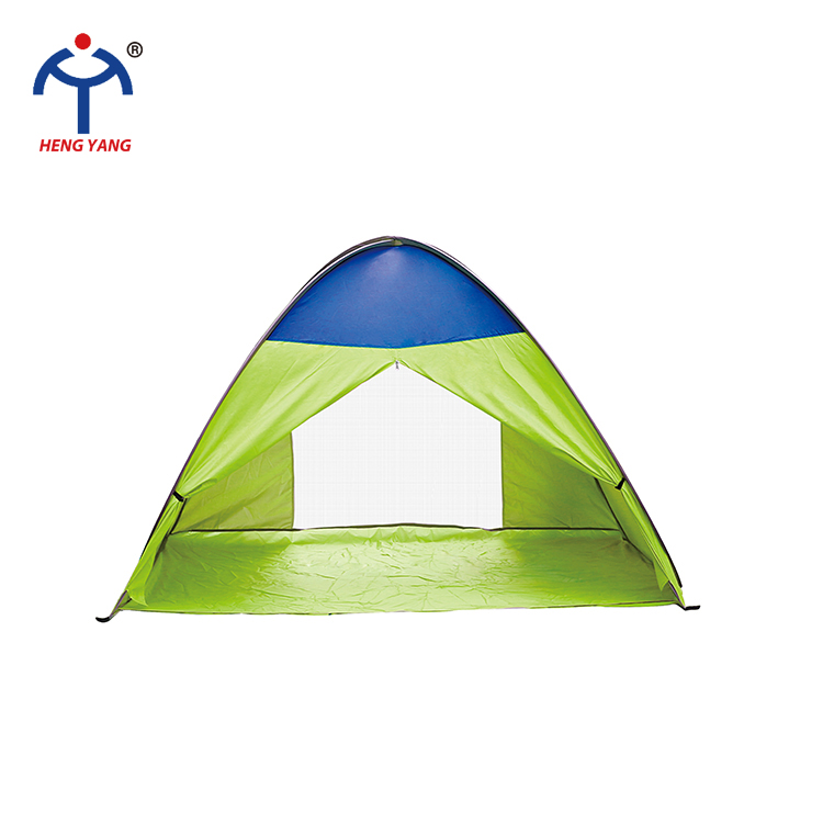 2 person green color quick open picnic tent with handbag