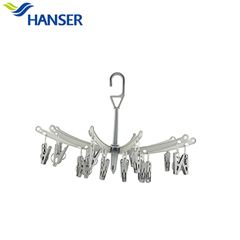 Hanser 20 pegs plastic hanger for clothes