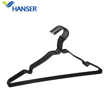 Wholesale very strong black wire hanger 