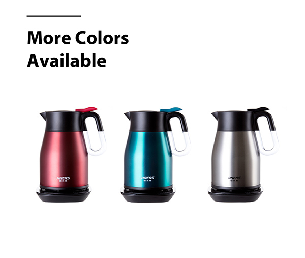 1.7L Portable Travel Hotel Stainless Steel Vacuum Electric Kettle